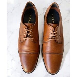 Cole Haan Lenox Hill Cap toe Oxford shoes British Tan 9